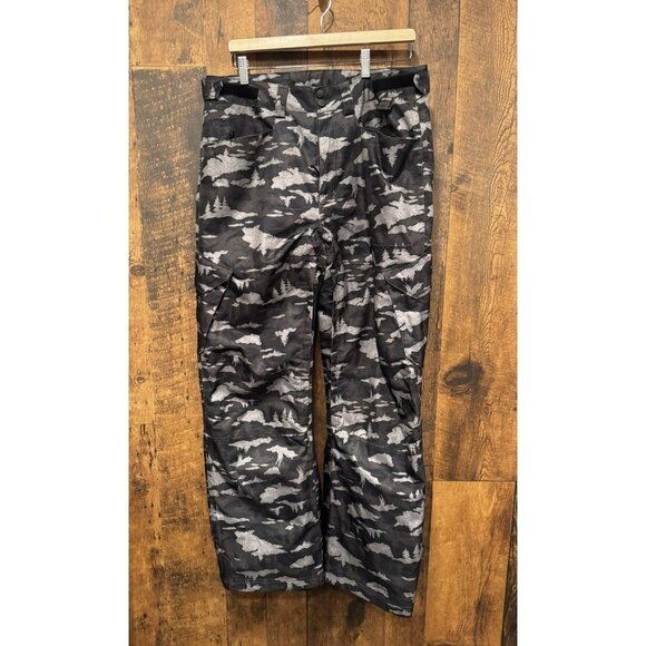 Under Armour Men’s Ski Pants Camo Grey Black Size Medium EUC - Picture 1 of 5